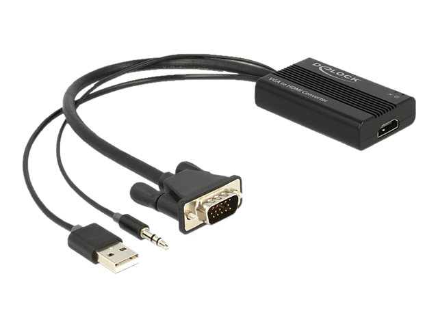 Delock Video- Audio-Adapter - 15 pin D-Sub (DB-15)